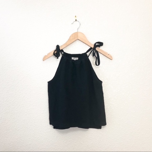 COPY - Madewell Tempo Tie Halter Tank Top - Picture 3 of 4